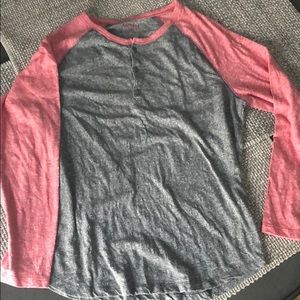 Express Marled loose knit Henley